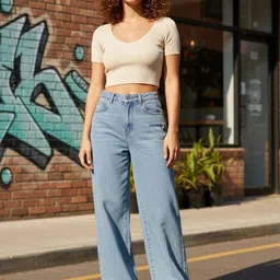 STITCH FACTORY Women High-Rise Stretchable Jeans-picture-16