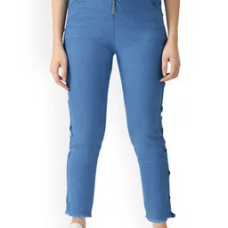 Ira Collections Women Comfort Regular Fit Mid-Rise Stretchable Jeans-image-86