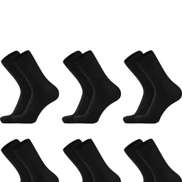 MUKHAKSH Unisex Black Socks image 1