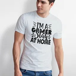 Seekbuylove Men Typography Printed Bio Finish T-shirt image 5