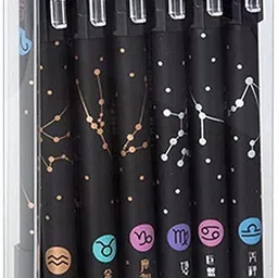 ossdn 6pc Erasable Gel Pen Blue Writing Fluently 0.5mm Gel Pen-picture-23