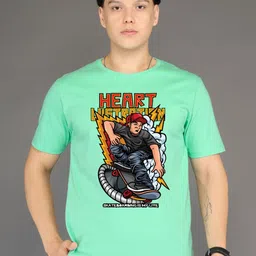 BRAWNY BATTLER Men Graphic Printed Round Neck Cotton T-shirt-picture-34