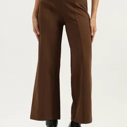 United Colors of Benetton Women Straight Fit Bootcut Trousers-image-52