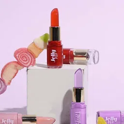 GLAM21 Set Of 2 Jelly Pop Fruity Gel Lightweight Glossy Lipstick - 3.5 g Each - 01 & 03 image 3