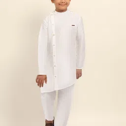 DEVOILER Boys Mandarin Collar Straight Kurta image 1