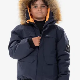 Decathlon Kids-Boys Hooded Solid Parka Jacket-picture-11