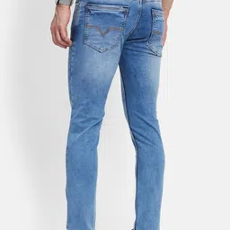Octave Men Straight Fit Light Fade Stretchable Mid-Rise Jeans image 5