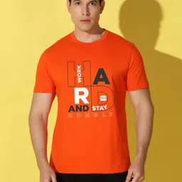 WOOSTRO Men Typography Printed Slim Fit T-shirt-picture-34