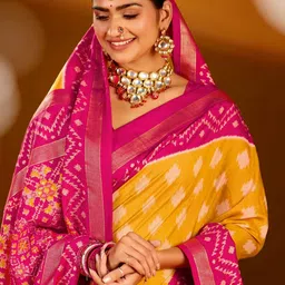 TIRA Woven Design Zari Silk Blend Saree image 2