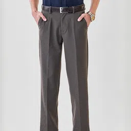 Snitch Men Regular Fit Mid-Rise Formal Trousers-picture-10