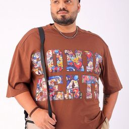 hardsoda by the indian garage co HARDSODA Men Plus Size Typography Printed Round Neck Cotton Relaxed Fit T-shirt-picture-27