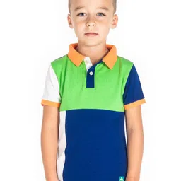 Cherry Crumble Boys Colourblocked Polo Collar T-shirt-picture-16