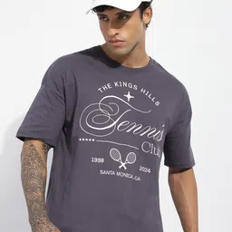 Stormborn Typography Printed Round Neck Drop-Shoulder Sleeves Cotton Oversized T-shirt-picture-28