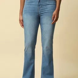 Allen Solly Woman Cotton Relaxed Fit Light Fade Jeans-image-77