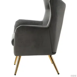 DOE BUCK Grey Solid Crisbel Lounge Chair image 2