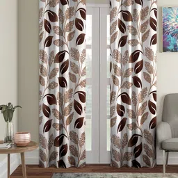 flipkart smartbuy 210 cm (7 ft) Polyester Semi Transparent Door Curtain (Pack Of 2)-picture-21