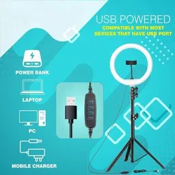 VIJYIONCS 7 Ft Stand with Ring light for Making video and reels & Photo Ring Flash Ring Flash image 3