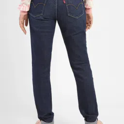 levi's Women's 711 Blue Skinny Fit Mid Rise Jeans image 3