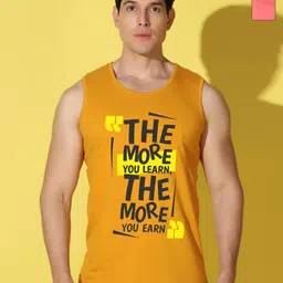 WOOSTRO Men Pack of 2 Typography Printed Round Neck Cotton Slim Fit Sports T-shirts-picture-22