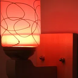 1ST TIME Pack Of 4 Pink & White Glass Traditional Cylinder Shaped Wall Lamp-image-57