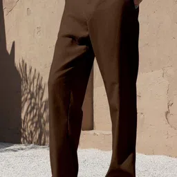 RAJOVATI Men Slim Fit Mid-Rise Trousers image 5