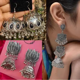 ISLANA Floral Jhumkas Earrings image 4