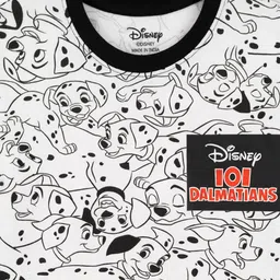 Nap Chief Infants Unisex 101 Dalmatians Printed Pure Cotton T-shirt with Shorts image 3