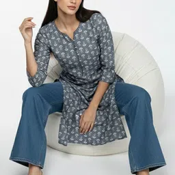 fusion by glitchez Women Printed Kurta-picture-39