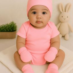 Moms Home Infants 4-Piece Organic Cotton Super Soft Onesies Gift Set-picture-25