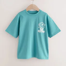 NEXT Boys Pack of 3 Drop-Shoulder Sleeves Pure Cotton T-shirt image 3