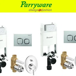 parryware Half Frame Concealed Cistern, with divater body upper part set of 2 pic 050 Dual Flush Tank-picture-34