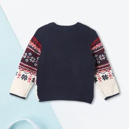 max Boys Fair Isle Printed Pullover image 5