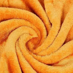 CHICERY Mustard Floral Mink Heavy Winter Double Bed Blanket image 3