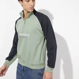 The Roadster Life Co. Relaxed Fit Colourblocked Sweatshirt image 5