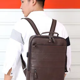 Mast & Harbour Unisex Executive Urban Commuter Backpack with USB Charging Port image 2