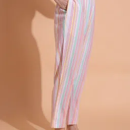 CORSICA Striped Pure Cotton Night suit image 4