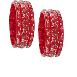 LAVAZZA Set Of 6 Crystal & Zircon-Studded Antique Bangles image 2