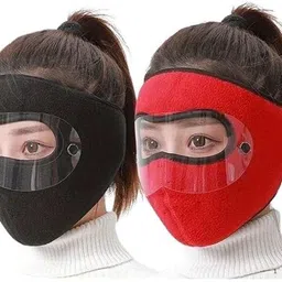 opnex Winter Face Mask – Breathable Fleece Balaclava with Ear Loops for Outdoor Sports Decorative Mask-picture-20