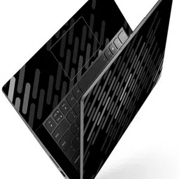 Techfit Full Body Laptop Skin Fits Size Upto 15.6 Inches - Rounded Corners on Black Premium Stretched Vinyl Laptop Decal 15.6-picture-41