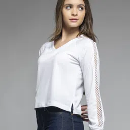 SHAYE Women V-Neck Long sleeves Sweatshirt image 4