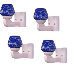 1ST TIME Blue & White Solid Glass Traditional Cylinder Wall Lamps Wall Lamps-image-85