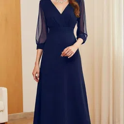 SHYAM SUNDARI Applique A-Line Midi Dress image 3