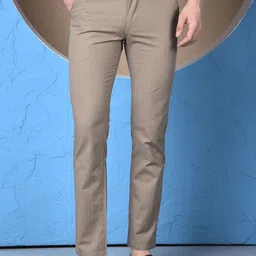 Canary London Men Smart Slim Fit Wrinkle Free Chinos Trousers-image-99