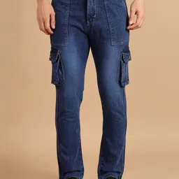 BuaGi Collection Men Regular Fit Mid-Rise Light Fade Jeans-image-25