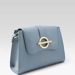 Van Heusen Structured Sling Bag with Metal Detailing image 3
