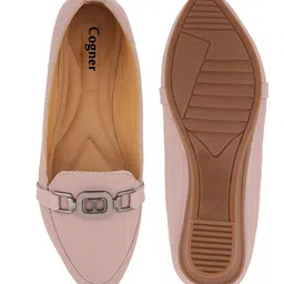 Cogner Women Textured Mules with Bows Flats image 5