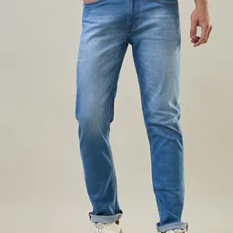 TIM PARIS Ferdinand Men Original Tapered Fit Mid-Rise Light Fade Stretchable Jeans-picture-5