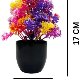 Dekorly Multi Plastic Artificial Flowers & Plants With Pot image 4