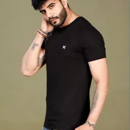 INKMAN Men Brand Logo Bio Finish T-shirt image 4