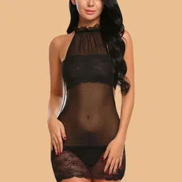 ZERJAMA Halter Neck Baby Doll-image-23